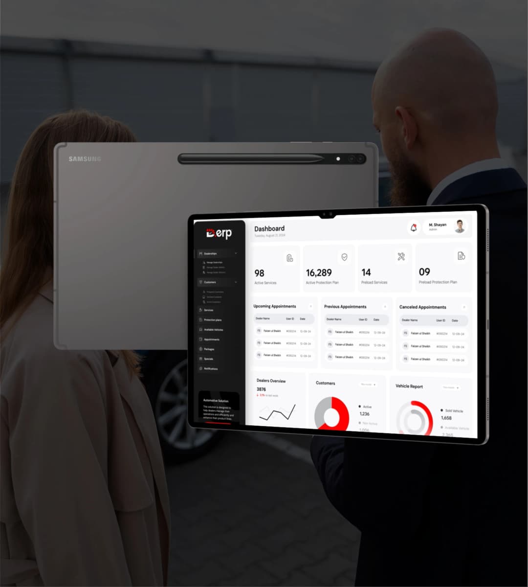 Hudasoft Services Dashboard